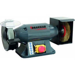 Touret Meule Brosse INDUSTRIEL , Ø150 mm  DRAKKAR EQUIPEMENT  - S15526