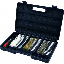 COFFRET DE 36 BROSSES INOX-NYLON-LAITON  -DRAKKAR TOOLS - S55500