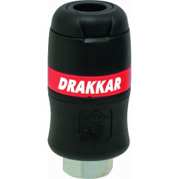 RACCORD RAPIDE FEMELLE  PRO FILETÉ 1/2"-6MM -50M3 -DRAKKAR 01302