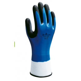 PAIRE DE GANTS MAXI DRY TAILLE 9  DOUBLE ENDUCTION NITRILE -SHOWA 377- S65140