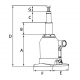 CRIC BOUTEILLE HYDRAULIQUE TÉLESCOPIQUE DOUBLE VERIN 2 T DRAKKAR ÉQUIPEMENT  -52855