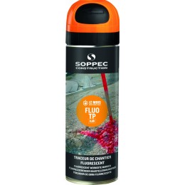 Aérosol orange fluo pour travaux publics 500 Ml -SOPPEC  S10117