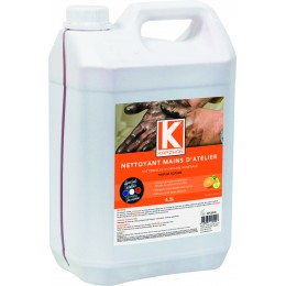 NETTOYANT MICROBILLES MAINS  ATELIER KARZHAN ORANGE AGRUMES -  LOT 4 BIDONS 4,5 Litres - S58145.04