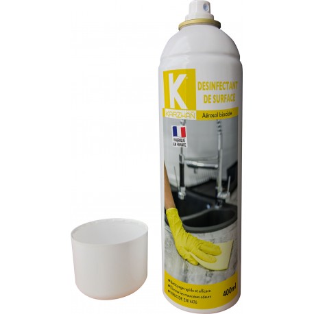 DÉSINFECTANT DE SURFACES VIRUCIDE EN 14476  AÉROSOL DE 400 ML KARZHAN -57592