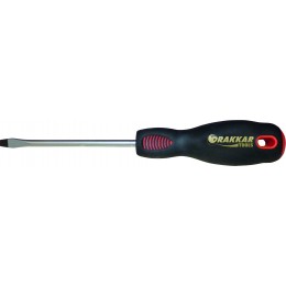 TOURNEVIS PLAT  BI-MATIÈRE ANTI-DÉRAPANTE largeur 3 mm DRAKAR TOOLS -13260