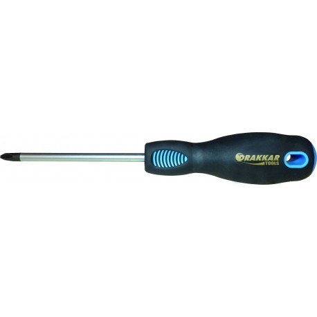 TOURNEVIS Phillips®  BI-MATIÈRE ANTI-DÉRAPANTE PH0 DRAKAR TOOLS -13266