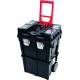 CAISSE À OUTILS RANGEMENT MOBILE 450 x 350 x710 mm  LOQUETS MÉTAL DRAKKAR EQUIPEMENT  72752