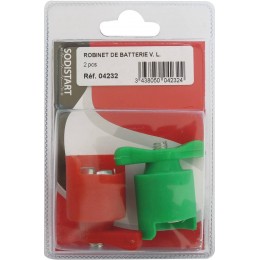 Jeu de cables de démarrage cuivre souple pinces laiton 800 Ampères DRAKKAR-  S04133 - MATOUTILS