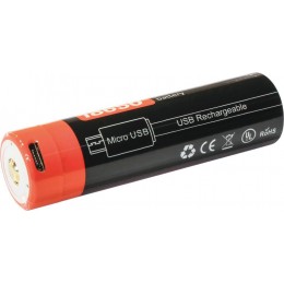 BATTERIE Li-ion RECHARGEABLE  MICRO USB POUR LAMPE TORCHE NICRON