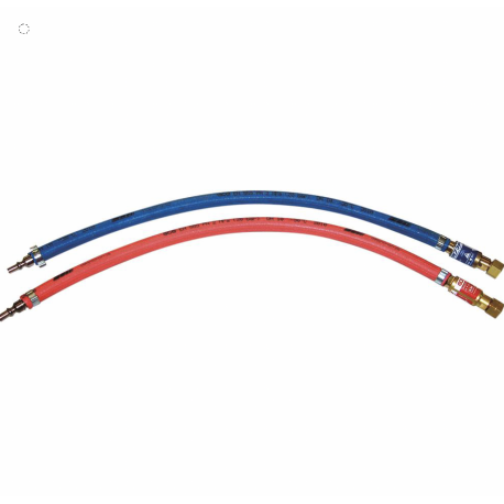 Paire manchettes oxygène et acétylène + retour pareflamme + raccords Stoptac - S05627