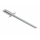 Rivet Alu Acier Tête plate 3,2 x 8mm -klipper 100 pièces -