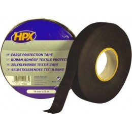 RUBAN DE PROTECTION POUR CABLAGE - NOIR 19MM X 25M -20530