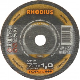 LOT 50 DISQUE DE TRONCONNAGE- RHODIUS - INOX 75 x 1 x 10 - S14054