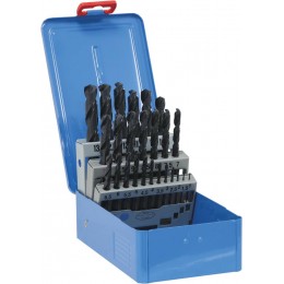 COFFRET DE.25 FORETS HSS 1 A 13 MM - TAILLES MEULES -DRAKKAR TOOLS S15279