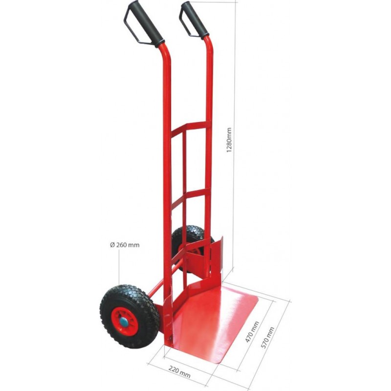 Safetool CARGO - Chariot pliant - grand plateau - 300 kg Pas Cher