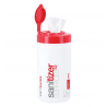 100 lingettes désinfectantes SANITIZER - 18x12cm  SANISWISS