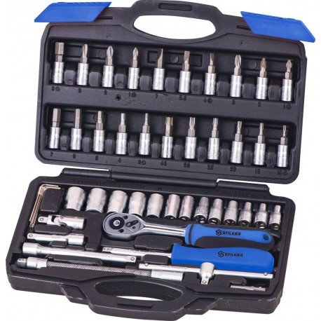 COFFRET DE 46 PCS - DOUILLES 1/4" -STILKER-67509