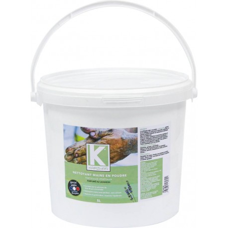 NETTOYANT MAINS ATELIER EN POUDRE  VEGETAL AU LAVANDIN  5 LITRES KARZHAN 58130