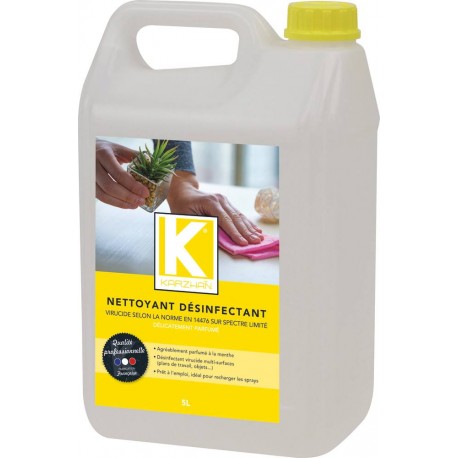 NETTOYANT DESINFECTANT 5 litres VIRUCIDE BACTERICIDE MENTHE  KARZHAN 57617