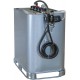 Cuve de ravitaillement fuel galvanisée 700L double paroi avec kit pompe à gasoil 12V 56L/min 08114