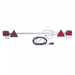 Rampe d'éclairage 12 Volts télescopique de -1,3 à 2,1 Mtrs -  câble 7,5m  SODIFLASH  16127