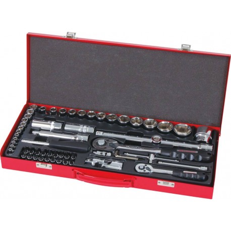 Coffret 59 pcs douilles 1/4" et 1/2" DRAKKAR TOOLS 67686