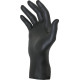 100 Gants jetables ambidextres noir - Nitrile taille M (8).  S65001