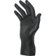 100 Gants jetables ambidextres noir - Nitrile taille XL.  S65003