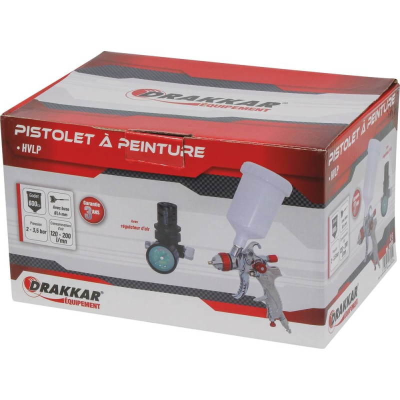 Pistolet peinture carrosserie, 8 mm