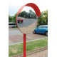 MIROIR DE SECURITE EXTERIEUR VERRE DIAMETRE 300mm -SODIFLOASH-18138