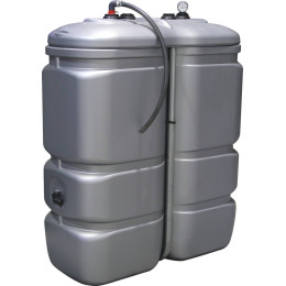 Cuve de stockage gasoil PEHD 1000L PRE-EQUIPE double paroi - 08071