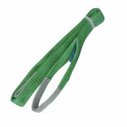 ELINGUE LEVAGE PLATE 2 VERTE TONNES  LONG 2 Mtrs AVEC BOUCLES - ARIM UP- S18400