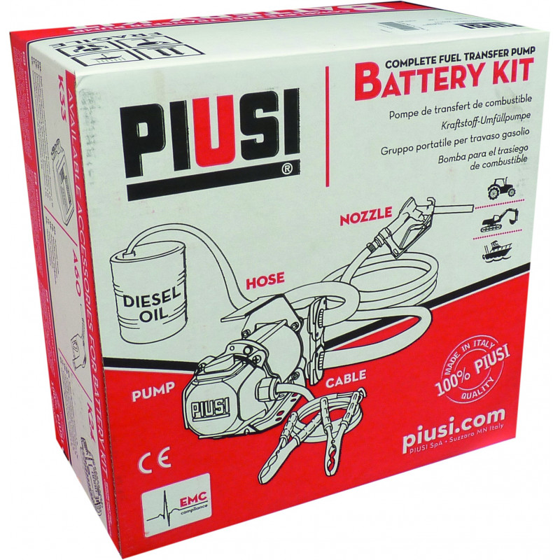 Kit De Pompe De Transfert De Carburant 230 Volts Piusi Cube 70