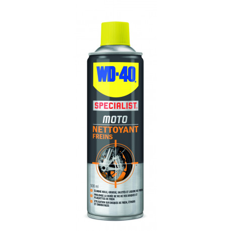 NETTOYANT FREINS  MOTO  SPÉCIALIST  WD40 - 500 Ml - S09865