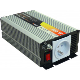 CONVERTISSEUR COURANT  TENSION 300 W 12 volts continu en 220 v alternatif  SODELEC- S05106