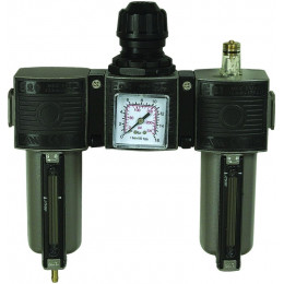 Ensemble filtre régulateur lubrificateur 3/8 pouce - S06418