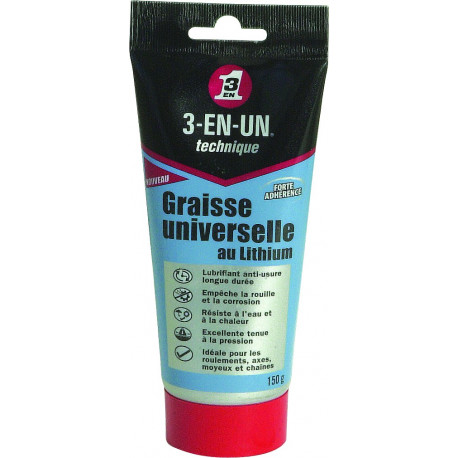 Tube de Graisse universelle au lithium 150 g 3 EN 1 - S10011