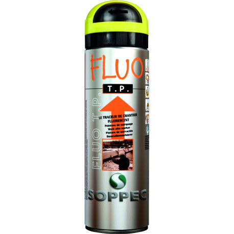 Aérosol jaune fluo pour travaux publics 500 Ml - S10119