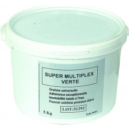 GRAISSE MULTIPLEX  VERTE SUPÉRIEURE  seau 5,1kg  - SODILUB - S10304