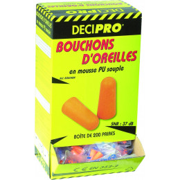 BOUCHONS ANTI BRUIT 400 PCS - 200 paires - S10433