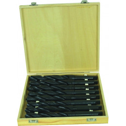 COFFRET DE 8 FORETS CÔNE MORSE LAMINÉS ACIER  HSS CM3  de 24 à 31 MM  - S14897