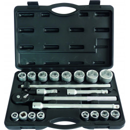 COFFRET DOUILLES 3/4 - 21 Pièces PL  DRAKKAR TOOLS - S15134