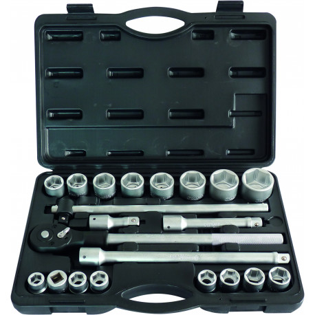 COFFRET DOUILLES 3/4 - 21 Pièces PL  DRAKKAR TOOLS - S15134