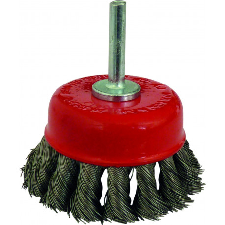 Brosse sur tige meches torsadees diametre ext 70 mm - S15585