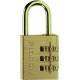 Master Lock Cadenas en aluminium 3 Chiffres Laiton 30 mm - S15643