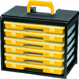 MALETTE DE RANGEMENT COBOX 12 GODETS DRAKKAR EQUIPEMENT 72711 - MATOUTILS