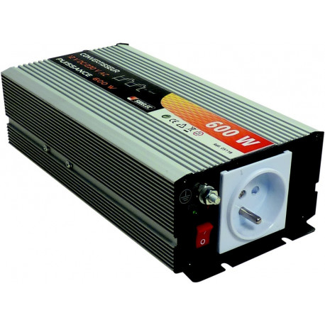 Convertisseur 600 watts 12 volts CONTINU/ALTERNATIF