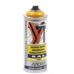 AEROSOL Peintures Acrylique -Jaune Chrome Brillant RAL 1007 - MO07076