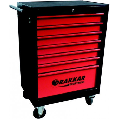 SERVANTE 7 TIROIRS ROUGE/NOIR DRAKKAR EQUIPEMENT