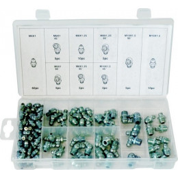 COFFRET ASSORTIMENT DE 110 PCS GRAISSEURS HYDRAULIQUES - S12910